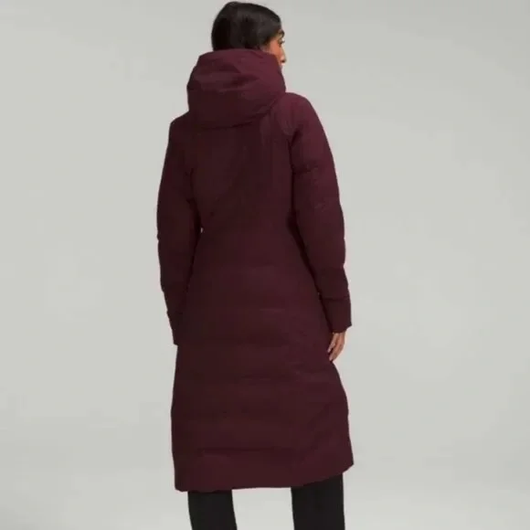 NWT – lululemon Sleet Street Long Jacket – Size 8 – Cassis - Picture 2 of 7